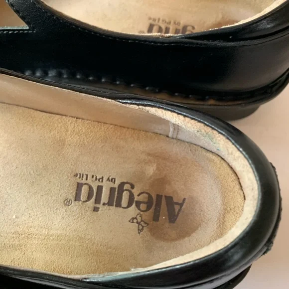 Alegria Dayna Clogs Shoes Mary Janes Black Sz 40 - Picture 4 of 6